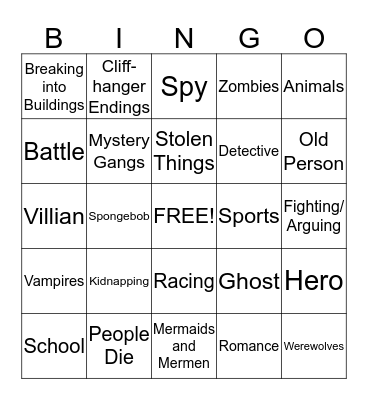 Literary Bingo, 7th Hour, Unit 1 Bingo Card