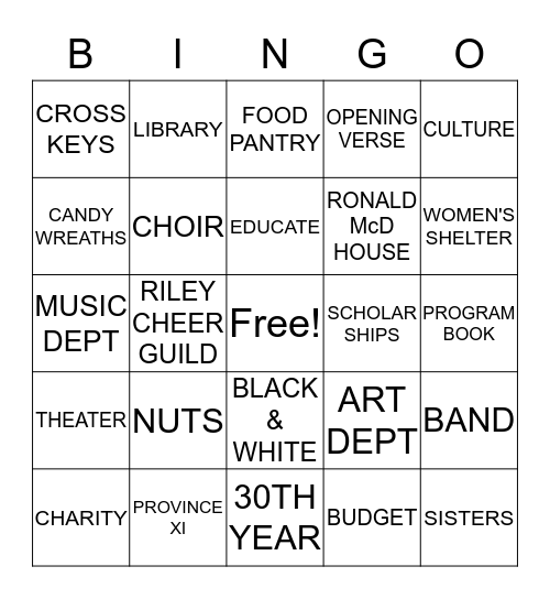 BROWNSBURG ASSSOCIATE 30THUntitled Bingo Card