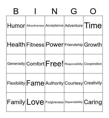 Saw Bingo Card