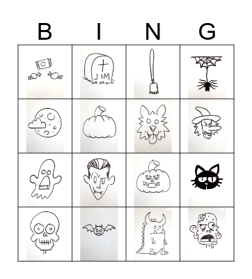 Halloween Bingo Card