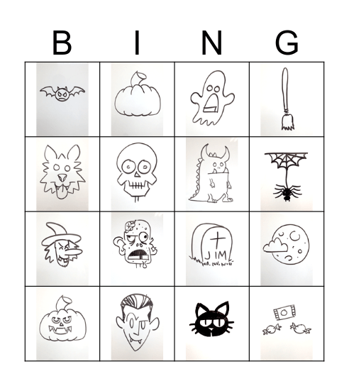 Halloween Bingo Card