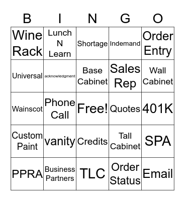 Customer Service Week 2017 Bingo Card