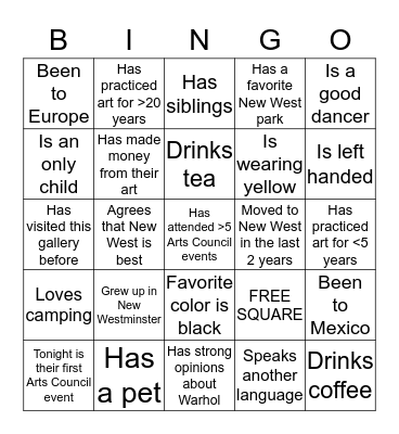 Bingo Card