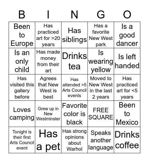 Bingo Card