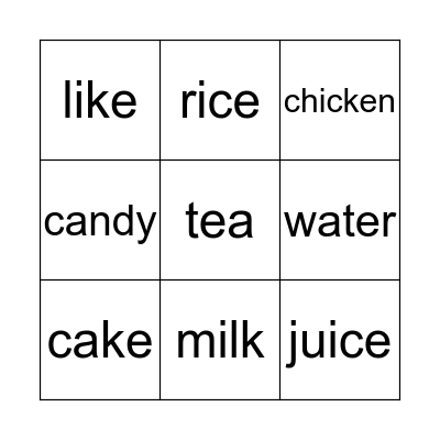 Superkids Unit 3 Bingo Card