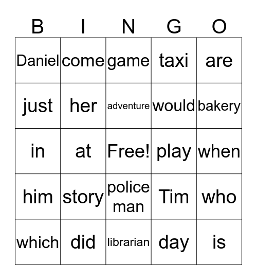 William Teacher Wooooo! Bingo Card