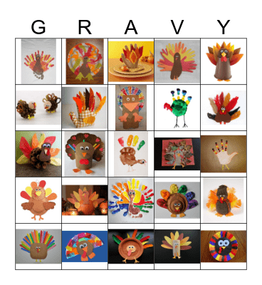 Thanksgiving 2017 Bingo Card