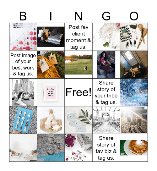 Little Black Desk Society Mixer Bingo Card