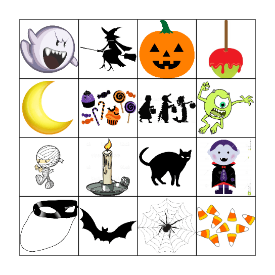 Halloween Bingo Card