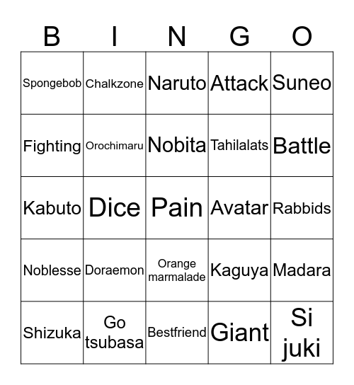 RAJA CETTA Bingo Card