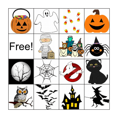 Halloween Bingo Card