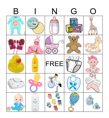 Baby Bingo! Bingo Card