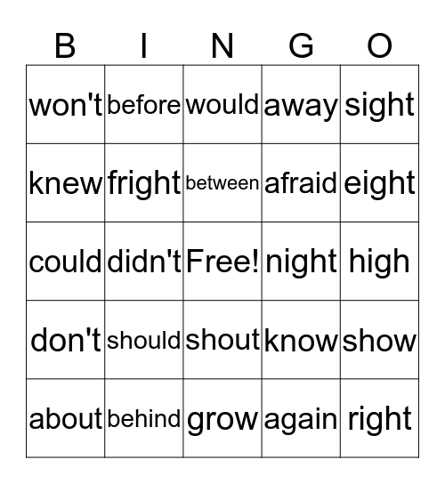 Blue Level H Bingo Card