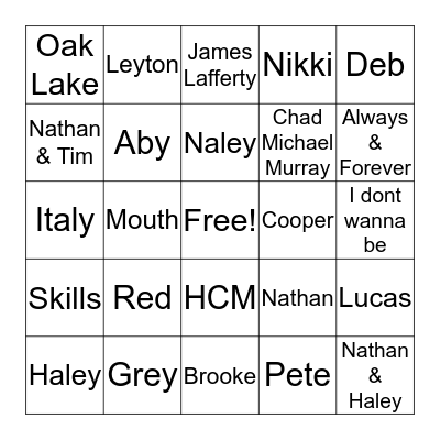 OTH BINGO  Bingo Card