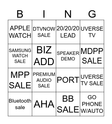 FANTASTIC FRIDAY Bingo Card