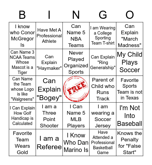 Bingo Card