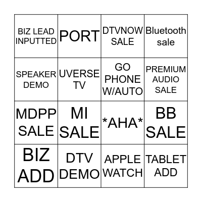 FANTASTIC FRIDAY Bingo Card