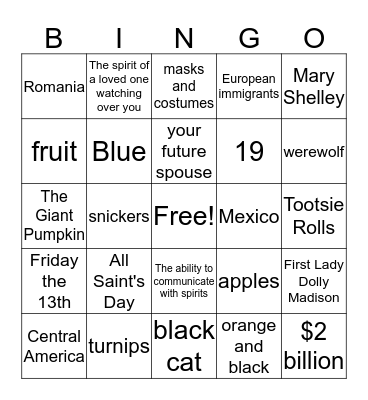 Bingo Card