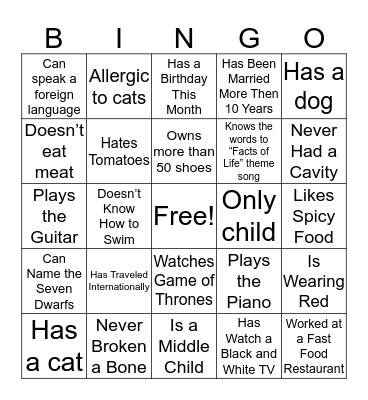 Client Admin Bingo Card