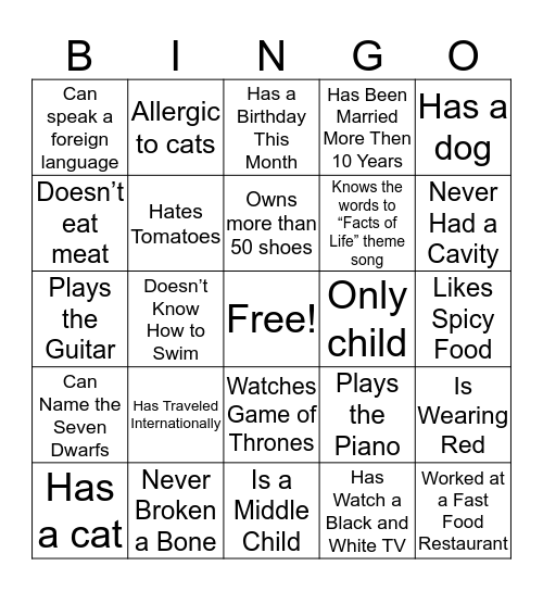 Client Admin Bingo Card