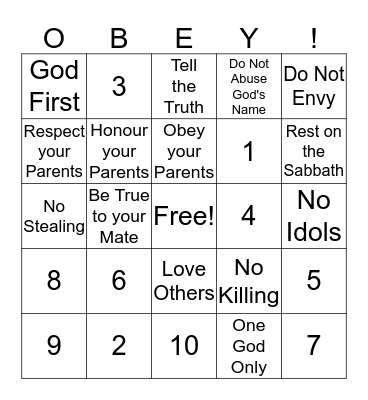 Bingo Card