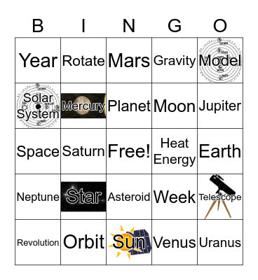 Patterns in the Sky Bingo Card