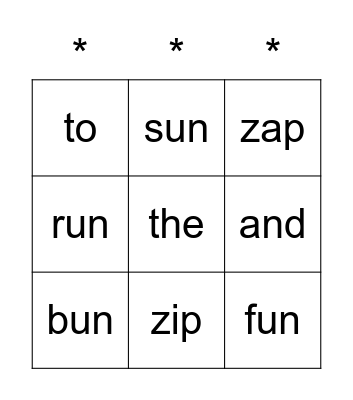BINGO Card