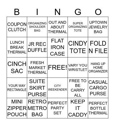 THIRTY-ONE BINGO Card