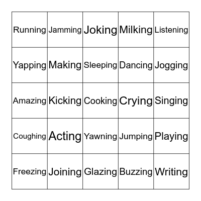 Bingo Card