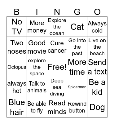 Aphasia Bingo!  Bingo Card