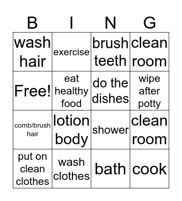 Mr. Mike's ADL Bingo Card