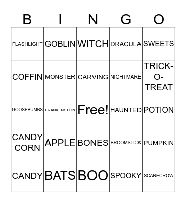 HALLOWEEN Bingo Card