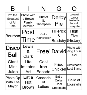 #WRFieldDay Bingo Card