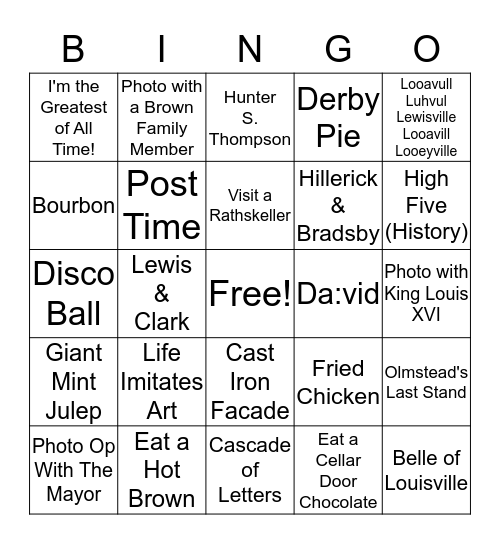 #WRFieldDay Bingo Card