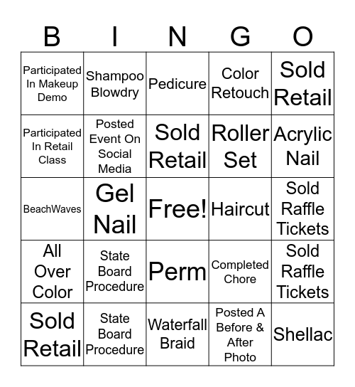 Clinic Floor Bingo Card