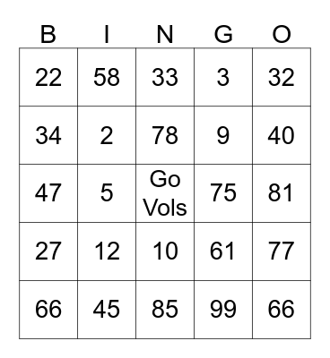 It's Football  Bingo Card