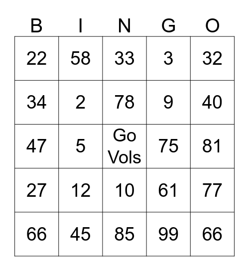 It's Football  Bingo Card