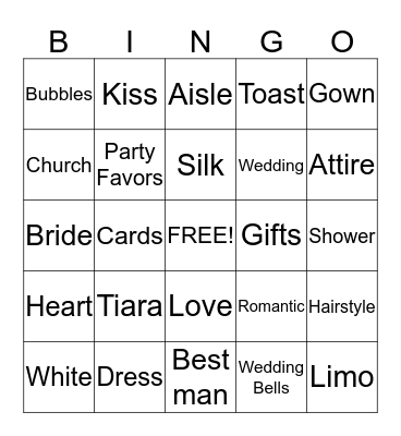 Tiarres & Jermanie Engagement Party BINGO Card