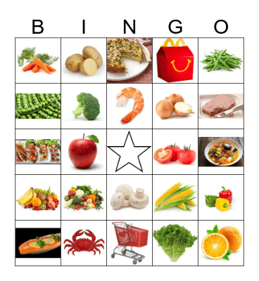 Unité 8A- Les légumes Bingo Card