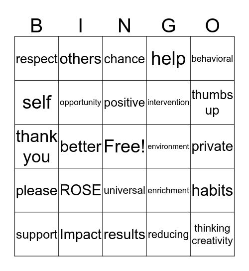 PBS BINGO Card