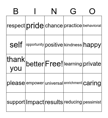 PBS BINGO Card