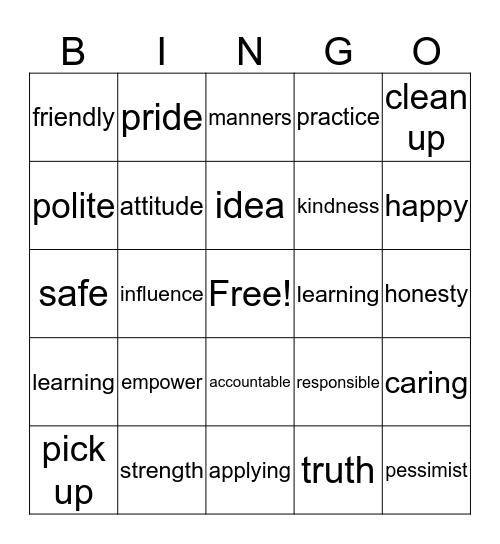 PBS BINGO Card