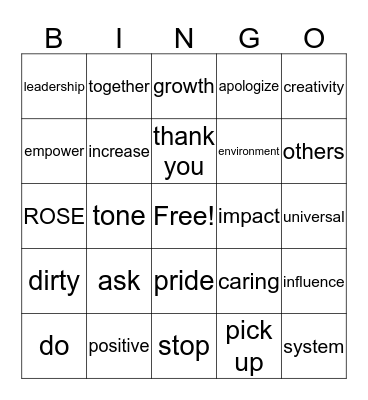 PBS BINGO Card