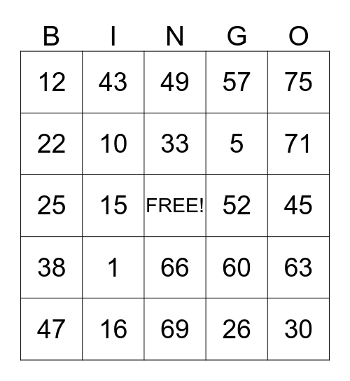HACKER FAMILY REUNION 2013 Bingo Card