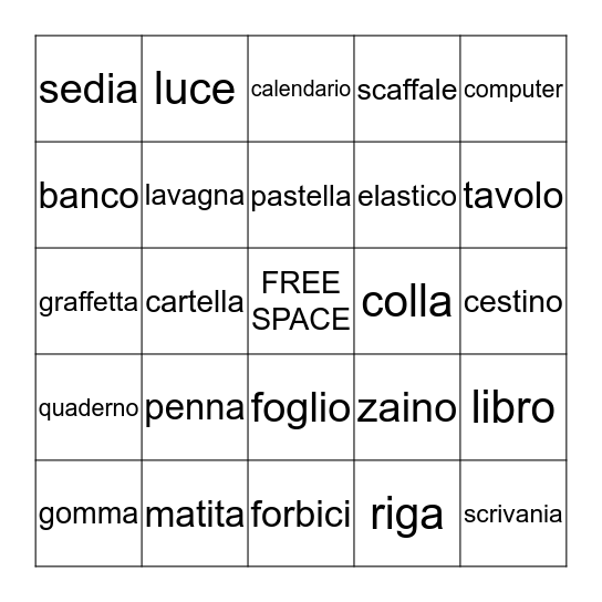 TOBOLA  Bingo Card