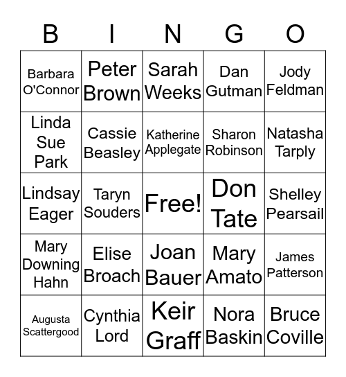 Battle Books Bingo Card