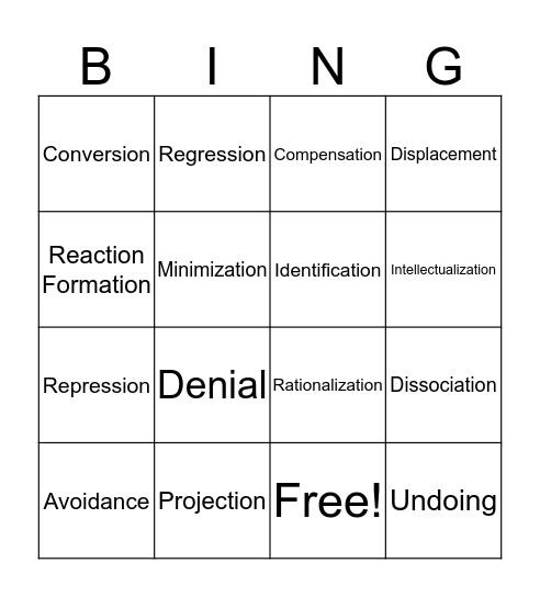 Haylee's Bingo Card