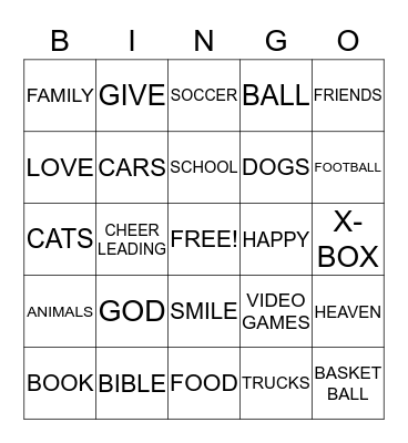 BINGO Card