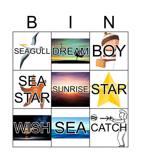 BINGO HOW TO CATCH A STAR Bingo Card
