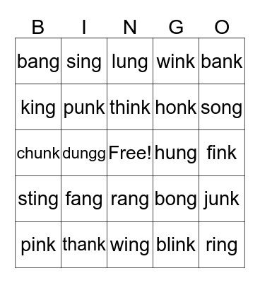 Welded Sounds Bingo Card